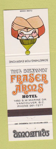 Matchbook Cover - Fraser Arms Hotel Vancouver BC