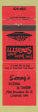Matchbook Cover - Sammy's Pizza London ON