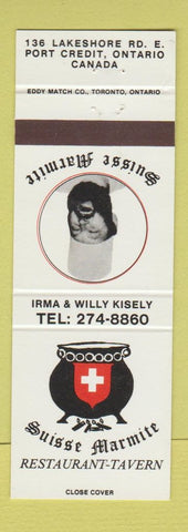 Matchbook Cover - Suisee Marmite Restaurant Port Credit ON WEAR