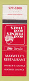 Matchbook Cover - Maxwell's Restaurant