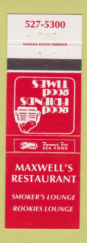 Matchbook Cover - Maxwell's Restaurant