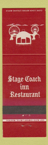 Matchbook Cover - Stage Coach Inn Restaurant Montreal QC