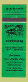 Matchbook Cover - Patisserie Ste Marthe Ste Marthe Sur le Lac QC GREEN
