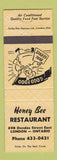 Matchbook Cover - Honey Bee Restaurant London ON