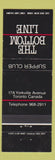 Matchbook Cover - Bottom Line Toronto ON WEAR