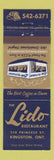 Matchbook Cover - Lido Restaurant Kingston ON