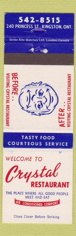 Matchbook Cover - Crystal Restaurant Kingston ON