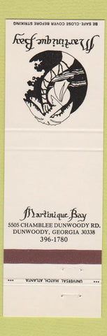 Matchbook Cover - Martinique Bay Dunwoody GA