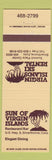 Matchbook Cover - Virgin Islands Ski Rental Silverthorne Colorado