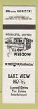 Matchbook Cover - Lake View Hotel Canada