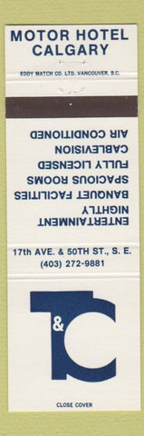 Matchbook Cover - Motor Hotel Calgary AB