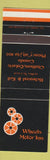Matchbook Cover - Wheels Motor Inn Chatham ON