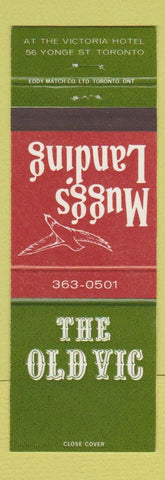 Matchbook Cover - Muggs Landing Old Vic Toronto ON
