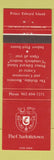 Matchbook Cover - The Charlottetown PEI PE