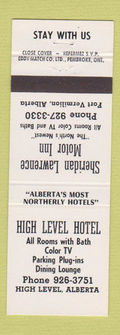 Matchbook Cover - High Level Hotel AB