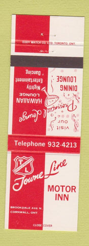 Matchbook Cover - Towne Line Motor Inn Cornwall ON
