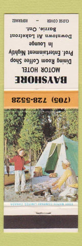 Matchbook Cover - Bayshore Motor Hotel Barrie ON