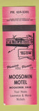 Matchbook Cover - Moosomin Motel SK