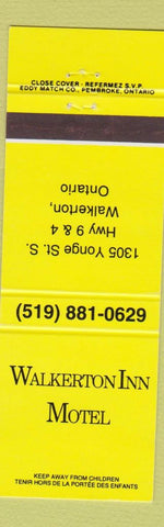 Matchbook Cover - Walkerton Inn Motel ON