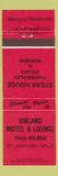 Matchbook Cover - Vinland Motel Lounge St Anthony NF