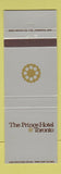 Matchbook Cover - Prince Hotel Toronto ON