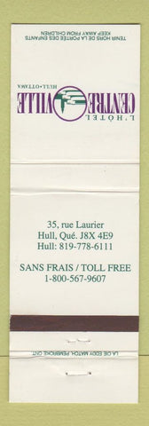 Matchbook Cover - L Hotel Centre Ville Hull QC