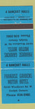 Matchbook Cover - Paradise Gardens Motor Hotel Guelph ON BLUE WEAR