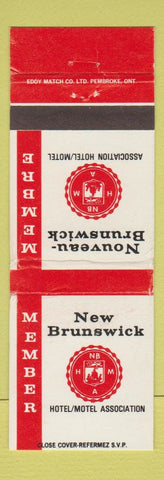Matchbook Cover - New Brunswick Hotel Motel Association