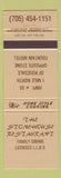 Matchbook Cover - Stonehouse Restaurant Rosedale Toronto? ON