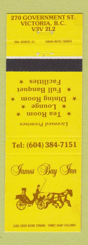 Matchbook Cover - James Bay Inn Victoria BC