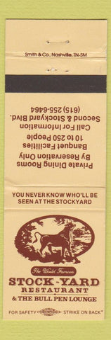 Matchbook Cover - Stock Yard Restaurant WEAR
