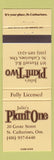Matchbook Cover - Julio's Plant One St Catharines ON