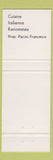 Matchbook Cover - Restaurant Francesco Granby QC