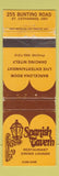 Matchbook Cover - Spanish Tavern St Catharines ON WORN