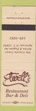 Matchbook Cover - Elwell's Restaurant Bar Deli Syracuse NY