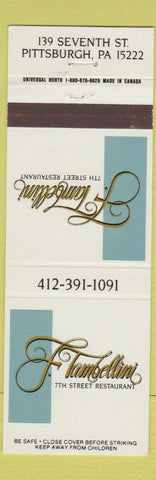 Matchbook Cover - Flambellini Restaurant Pittsburgh PA