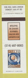 Matchbook Cover - Cafe Du Boulevard Laval QC