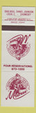 Matchbook Cover - Montana Restaurant Chomedy QC