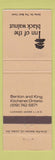 Matchbook Cover - Inn of the Black Walnut Kitchener ON