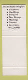 Matchbook Cover - Tu Lane Restaurant Kitchener ON