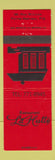 Matchbook Cover - Restaurant LA Hutte Pointe Gatineau QC
