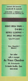 Matchbook Cover - Au Vieux Chaudron Ste Andre Avellin QC