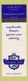 Matchbook Cover - Canterbury Foods