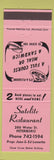 Matchbook Cover - Satelite Restaurant Peterboro ON PINK