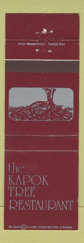 Matchbook Cover - Kapok Tree Clearwater Fort Laurderdale Madeira Beach FL
