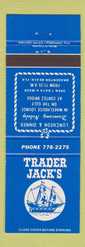 Matchbook Cover - Trader Jack's Bradenton Beach FL