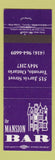 Matchbook Cover - Mansion Bar Toronto ON