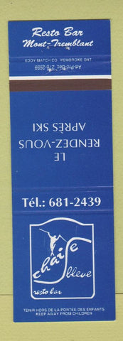 Matchbook Cover - Cha Se Bleue Mont Tremblant QC