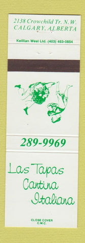 Matchbook Cover - Las Tapas Cantina Italian Calgary AB