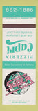 Matchbook Cover - Super Bar Pizza Capri Riviere Du Loup QC